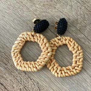Rattan Drop Earrings